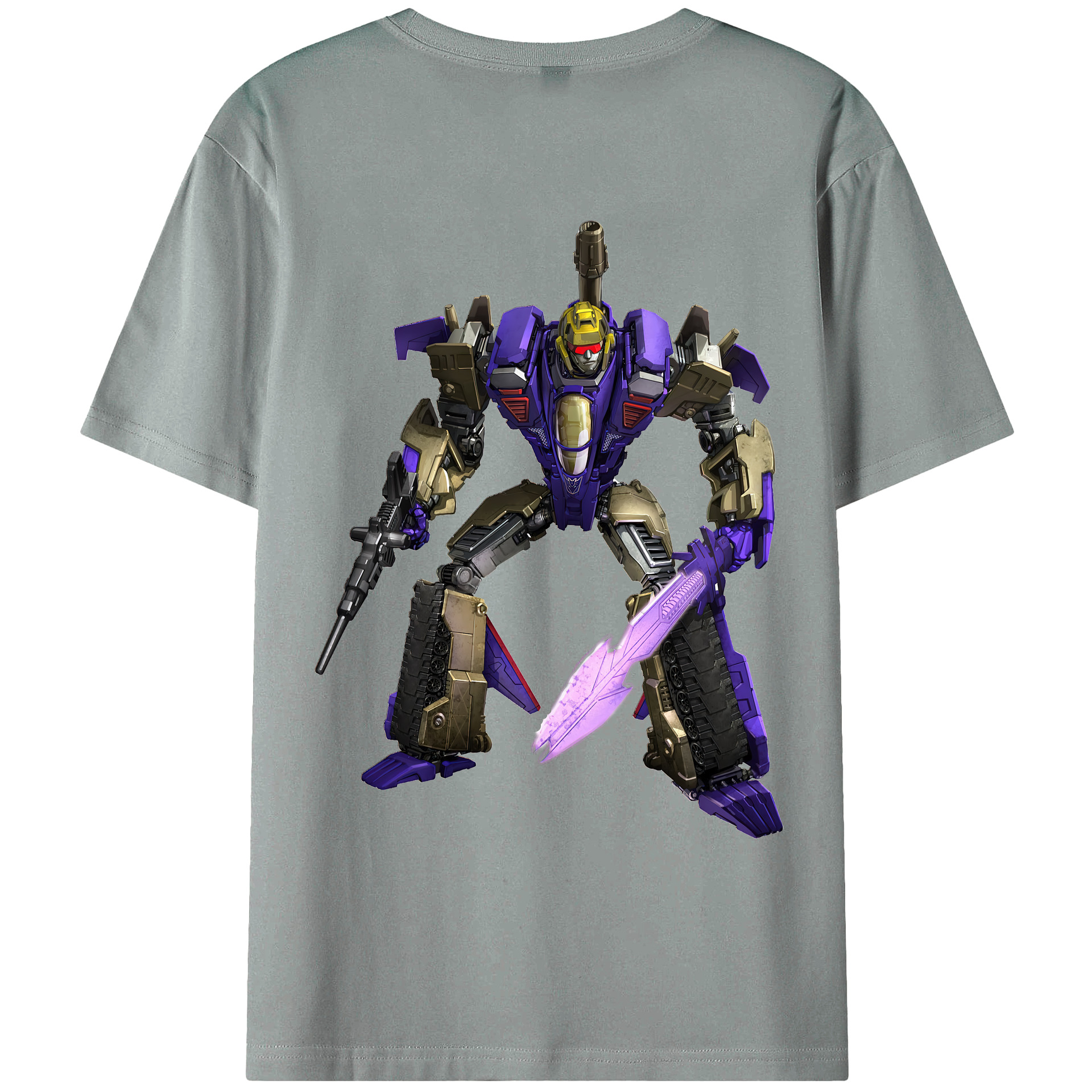 （画像用） Transformers トランスフォーマー 綿100％ メンズ半袖Tシャツ（バックプリント） 通気性